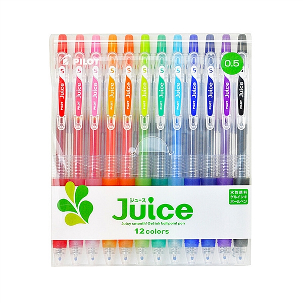 Pilot Gel Ballpoint Pen Juice LJU120EF-12C 0.5mm 12 Color Set